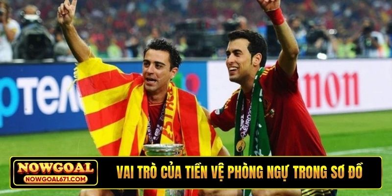 Vai trò của tiền vệ phòng ngự trong sơ đồ chiến thuật